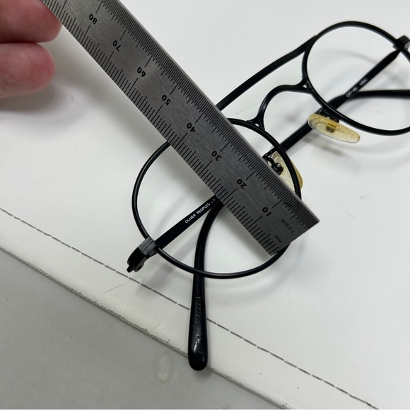 Rare Vintage 1980s OLIVER PEOPLES  Round Sunglasses eyeglasses OP-46 MBK Japan - Picture 15 of 16